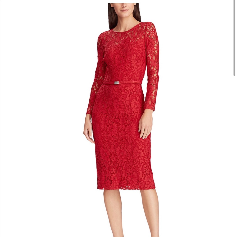 Ralph Lauren Floral Belted Dress